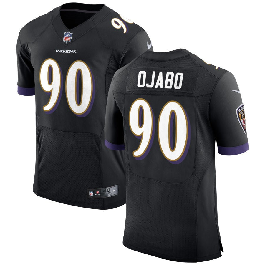 David Ojabo Baltimore Ravens Nike Speed Machine Elite Jersey - Black